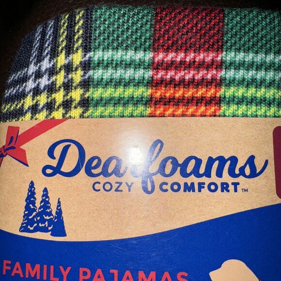 DEARFOAMS NEW PET PAJAMAS SZ Small 12-20 POUNDS CHRISTMAS HOLIDAY PLAID NWT - Picture 3 of 7